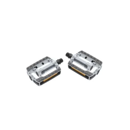 PEDALS  9/16" City/Comfort, Alloy, SILVER/BLACK