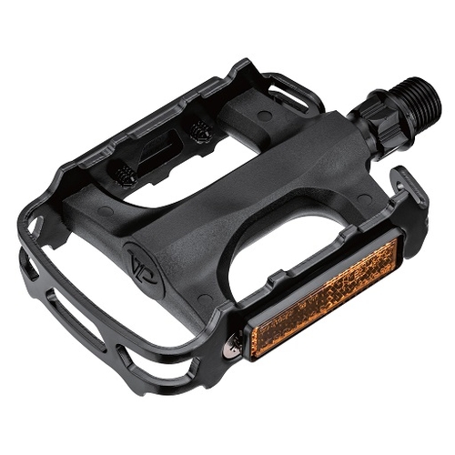 PEDALS  9/16" MTB, PP Body, ALLOY Cage, BLACK