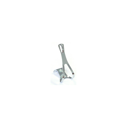 TOE CLIP  For Single Strap, Large, Steel CP Finish, (Sold in Pairs)