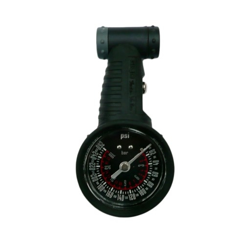 Tyre pressure gauge, Analogue, A/V & F/V(schrader/presta) compatible.