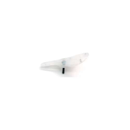 SADDLE  BMX Pivotal, with Hollow Bolt, PP Plastic, without Padding, SEMI CLEAR