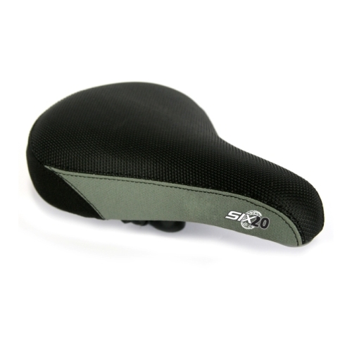 SADDLE  Dirt Jump, 8mm Rails, Kevlar Side Panels, GREY/BLACK, Quality Velo manufactured product