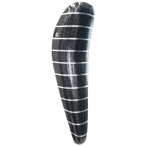 SADDLE  Banana,  for 20" High Riser, BLACK w/SPARKLES & Silver Stripe