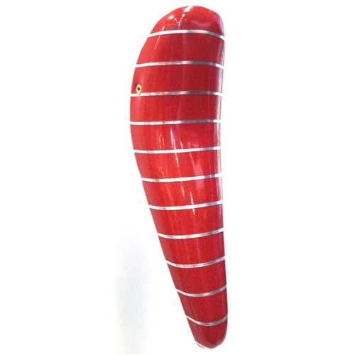 SADDLE  Banana,  for 20" High Riser, RED w/SPARKLES & Silver Stripe