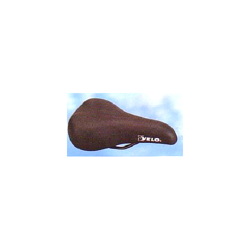 SADDLE for 20" bikes, BLACK w/clamp, 150 x 240mm, Quality Velo manufactured product