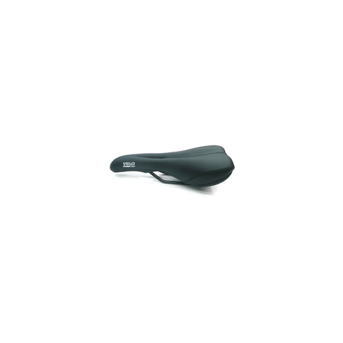 Saddle, comfort racing, w/ozone cut out, 272 x 136mm "plush comp", Quality Velo manufactured product