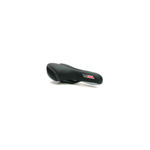 Saddle,  w/memory foam, w/ozone cut out,  black, 250 x 150mm, Quality Velo manufactured product