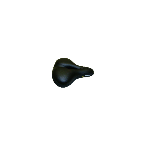 Saddle, Ladies Comfort, Vinyl Top, Memory Foam, highly recommended for "upright riding" 220 x 200mm, BLACK, Quality Velo manufactured product