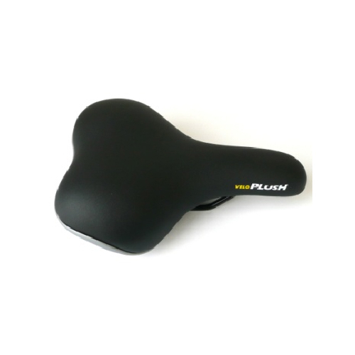 Saddle, Ladies, Vinyl Top, Double Density Foam, 250 x 180mm BLACK, Quality Velo manufactured product
