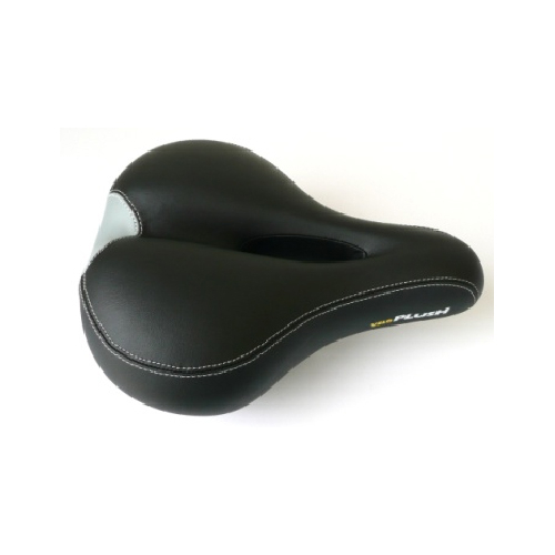 Saddle, extreme comfort, memory foam, with o-zone cut out, 260 x 200mm black, Quality Velo manufactured product