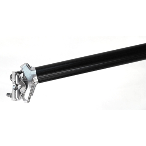 SeatPost, MICRO ADJUST Dual Bolt, 27.2 x 400mm, 12mm Offset, Alloy BLACK
