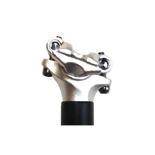 SeatPost, MICRO ADJUST Dual Bolt, 27.2 x 400mm, Zero Offset, Alloy BLACK