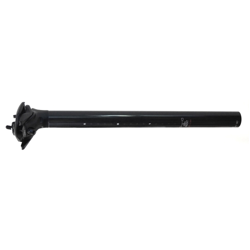 SEATPOST,  Dual Bolt, 27.2 x 350mm, Carbon Fibre, GLOSS BLACK - (15mm Offset)