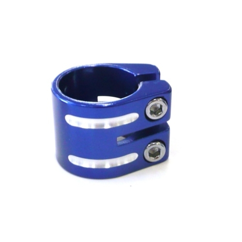 Seat clamp 33.3mm BLUE no lip