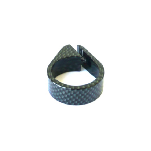 Seat post clamp, carbon "look" for carbon seat post, dia. 31.8mm