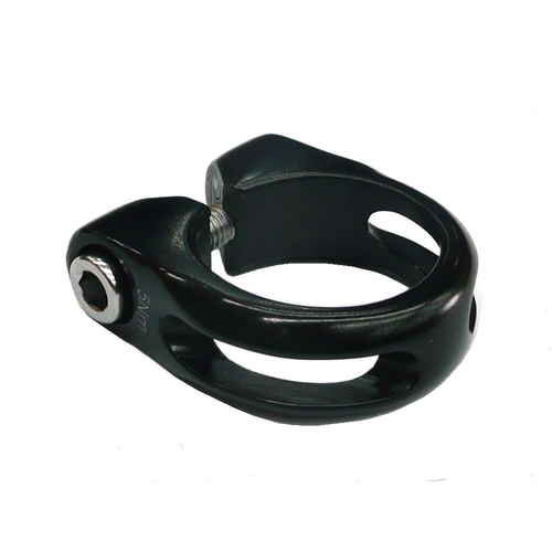 SEAT POST CLAMP  34.9  Alloy with Lip, BLACK