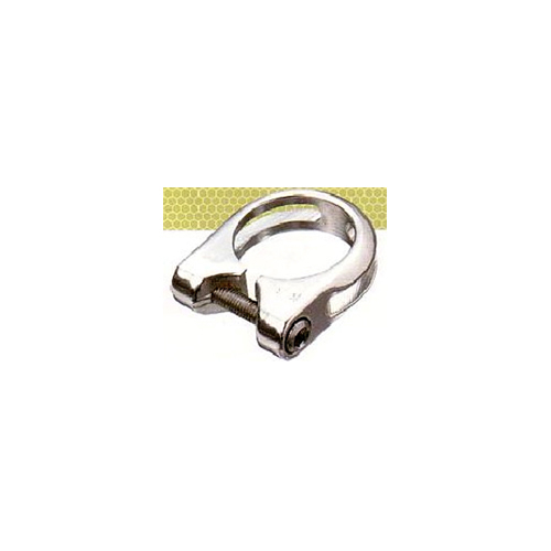 SEAT POST CLAMP  31.8  Alloy with Lip, SILVER