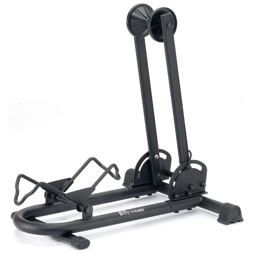 Bicycle storage/parking stand,  for bike storage from 20mm wide tyre on 650C & 700C road wheels to 2.4" wide  MTB/BMX tyres in size
