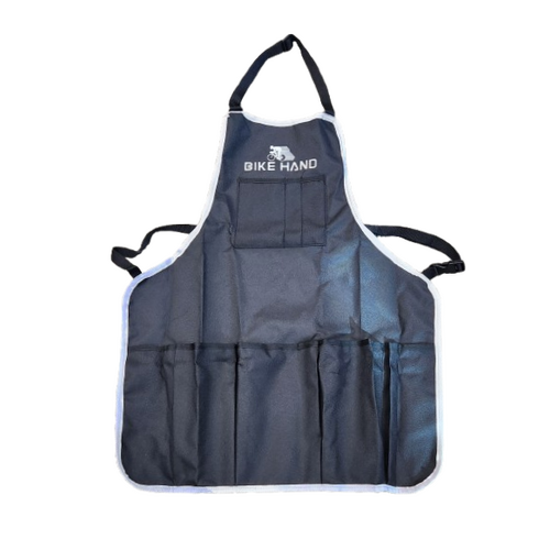 Workshop apron, 5 pouches for tools, also a pen pouch, fully adjustable apron
