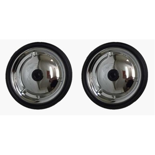 Spare Training Wheels, for 12" , Steel wheels, black tyres,100mm, 2/set