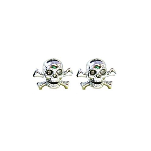 V/Cap SILVER Skull, 2 pce