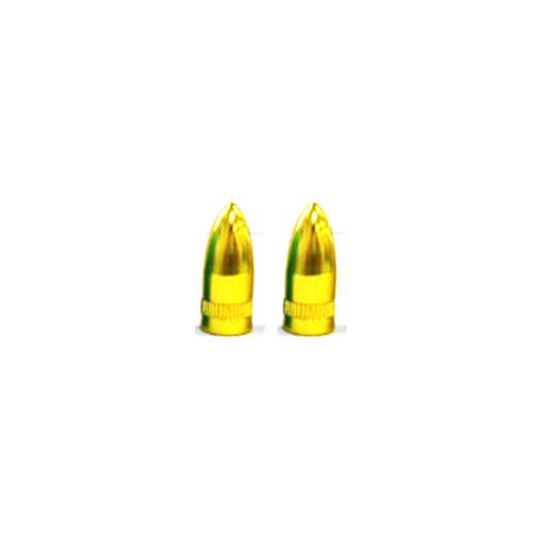 VALVE CAP - MISSILE gold 2pce
