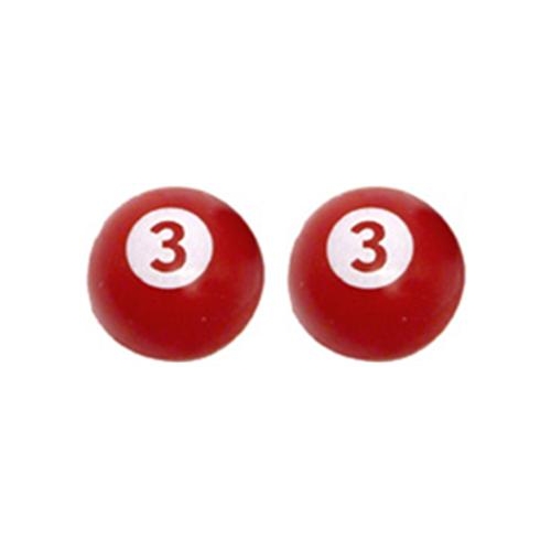Valve cap #3 red 2pce