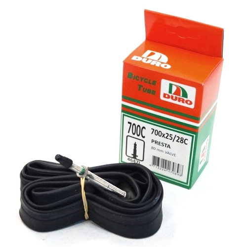 TUBE  700 x 25/28C LONG Valve  F/V 80mm threaded