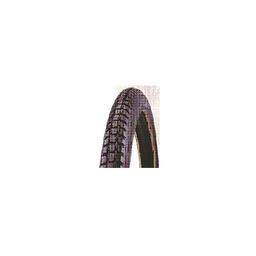 TYRE  27 x 1.1/4 BLACK Block Tread, black skin wall 95 PSI (32-630)