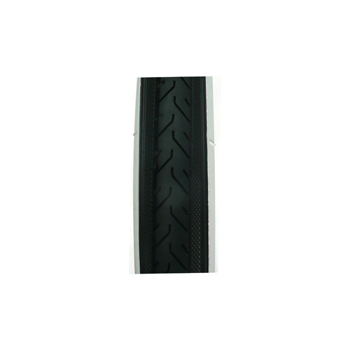 TYRE  700 x 25C BLACK with WHITE wall (25-622)