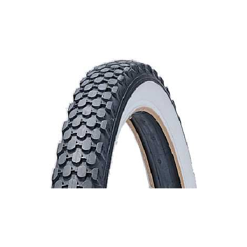 TYRE  24 x 2.125 BLACK with WHITE/WALL, Cruiser (54-507)
