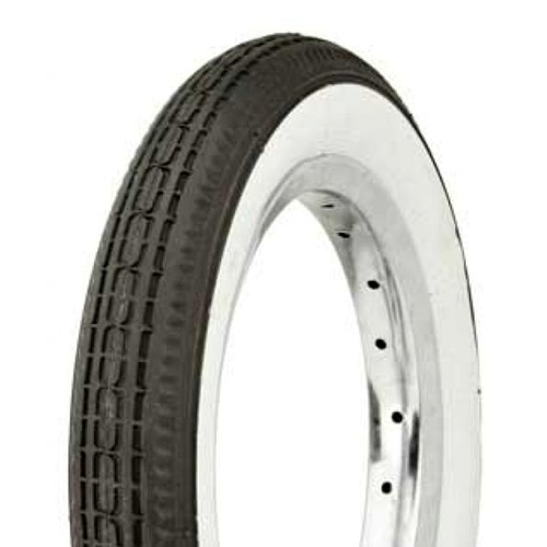 TYRE  12.1/2 x 2.1/4  BLACK with WHITEWALL (54-203)
