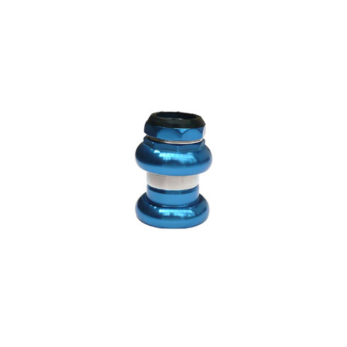 Head set,alloy,1-1/8 x 26T, 25.4x34x30mm, threaded, water seal, NO LOGO, anodised, BLUE