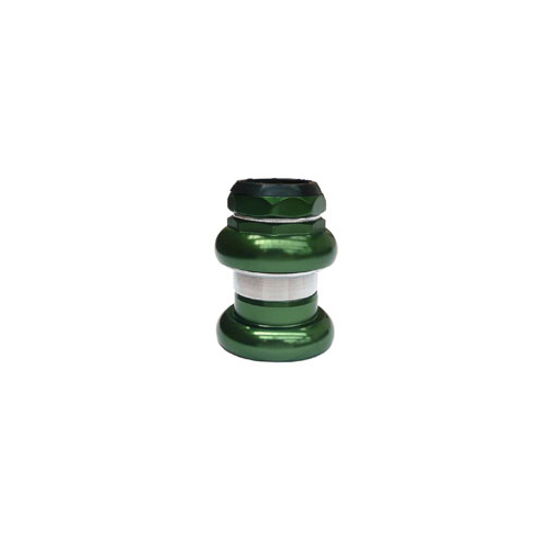 Head set,alloy,1-1/8 x 26T, 25.4x34x30mm, threaded, water seal, NO LOGO, anodised Green