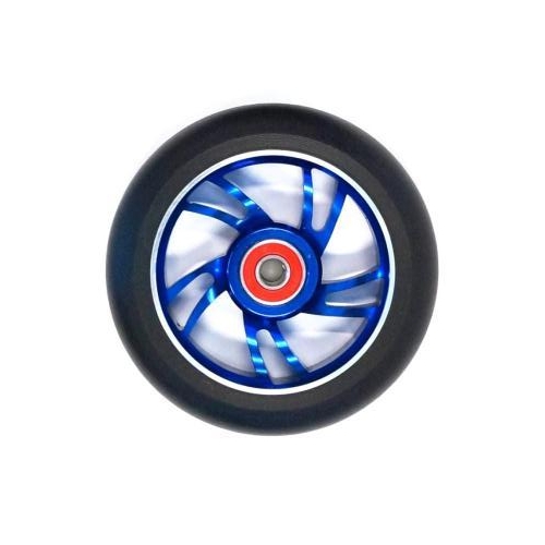 Scooter Wheel, Alloy, 110mm incl abec-9 bearing, BLUE core, Sensational NEW DISPLAYpackaging !