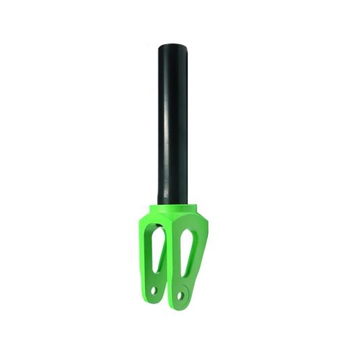 Scooter fork, Alloy, 1 1/8"  x 190mm Steerer, 130mm threaded,   GREEN