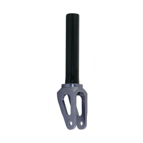 Scooter fork, Alloy, 1 1/8"  x 190mm Steerer, 130mm threaded,   GREY