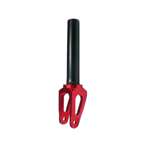 Scooter fork, Alloy, 1 1/8"  x 190mm Steerer, 130mm threaded,   RED