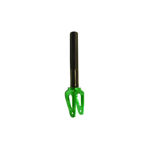 Scooter fork, Alloy, 1 1/8"  x 190mm Steerer, 130mm threaded,   GREEN