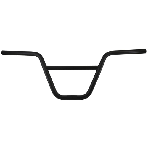 HANDLEBAR  22.2mm, 68cm Wide, 180mm Rise, BMX, Cro-Mo  BLACK