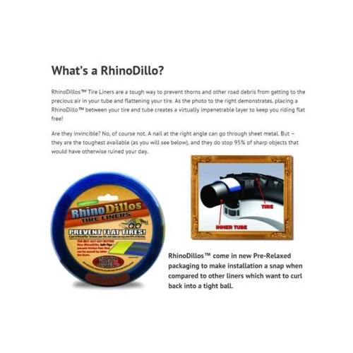 Tyre Liner - RHINODILLOS (pair) - 700 x 32/41 - Gold (Clean Motion)