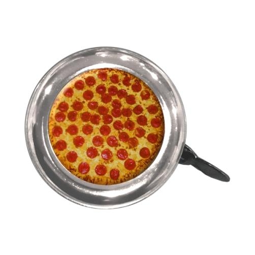 BELL - Pizza, Steel, 55mm Diameter, Fits All Standard Handlebars, Clean Motion Swell Bell