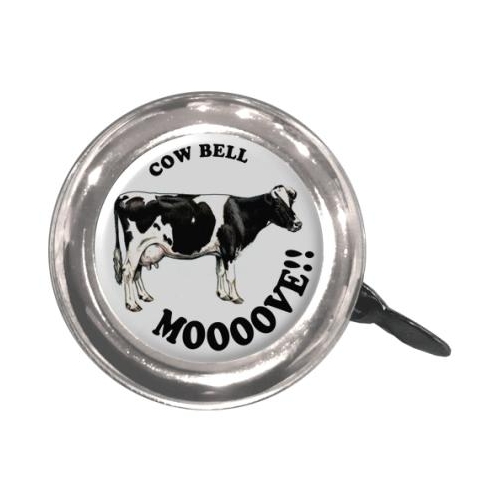 BELL - Cow, Steel, 55mm Diameter, Fits All Standard Handlebars, Clean Motion Swell Bell