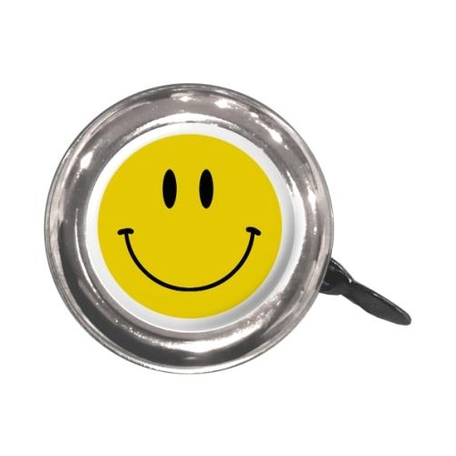 BELL - Smiley, Steel, 55mm Diameter, Fits All Standard Handlebars, Clean Motion Swell Bell