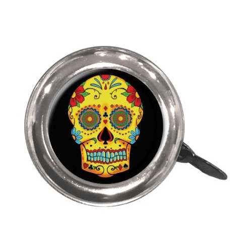 BELL - Sugar Skull, Steel, 55mm Diameter, Fits All Standard Handlebars, Clean Motion Swell Bell