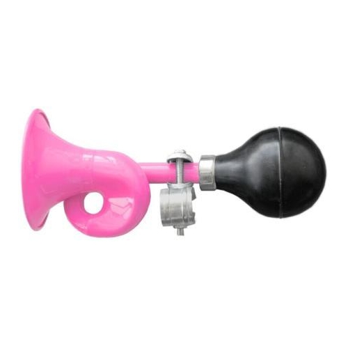 HORN - Flugel, Steel, 185mm Long, Fits All Standard Handlebars, Pink, Clean Motion