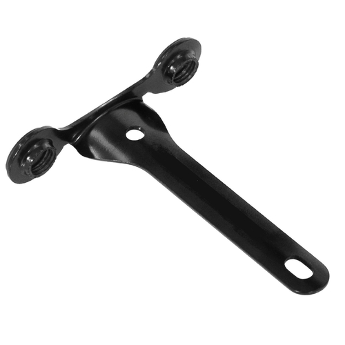 Bracket for Threaded Co2 CARTRIDGES,   Black,   Mounts under water bottle cage