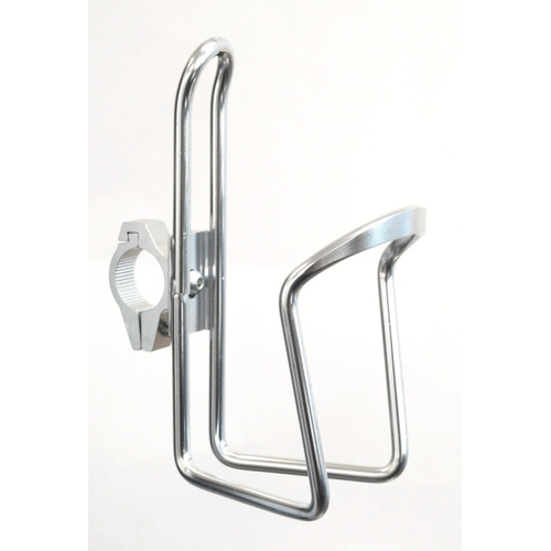 BIDON CAGE - Pro Series, Alloy, Handlebar Mount, Silver  (Fits Bars 22.2)