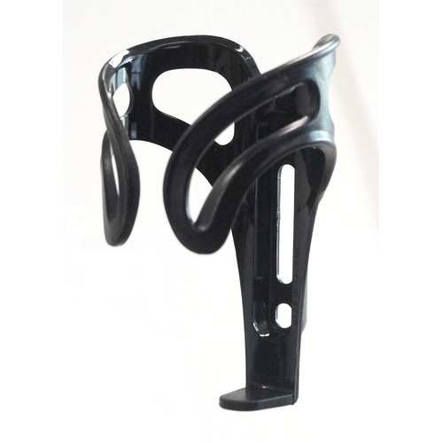 BIDON CAGE - Pro Series, Black, "tear drop" design, super light weight, tough polycarbonate construction.