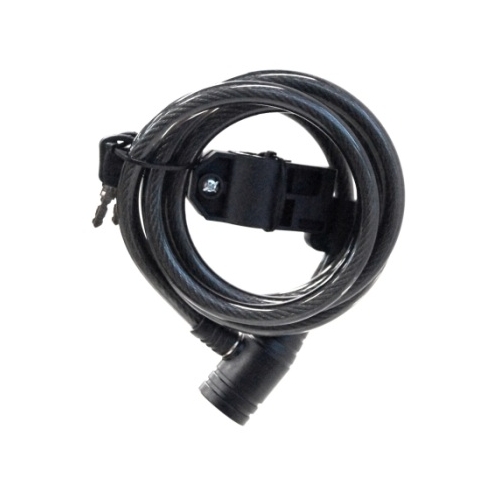 Cable lock w/key 12 x 1800mm  (Made in Taiwan)